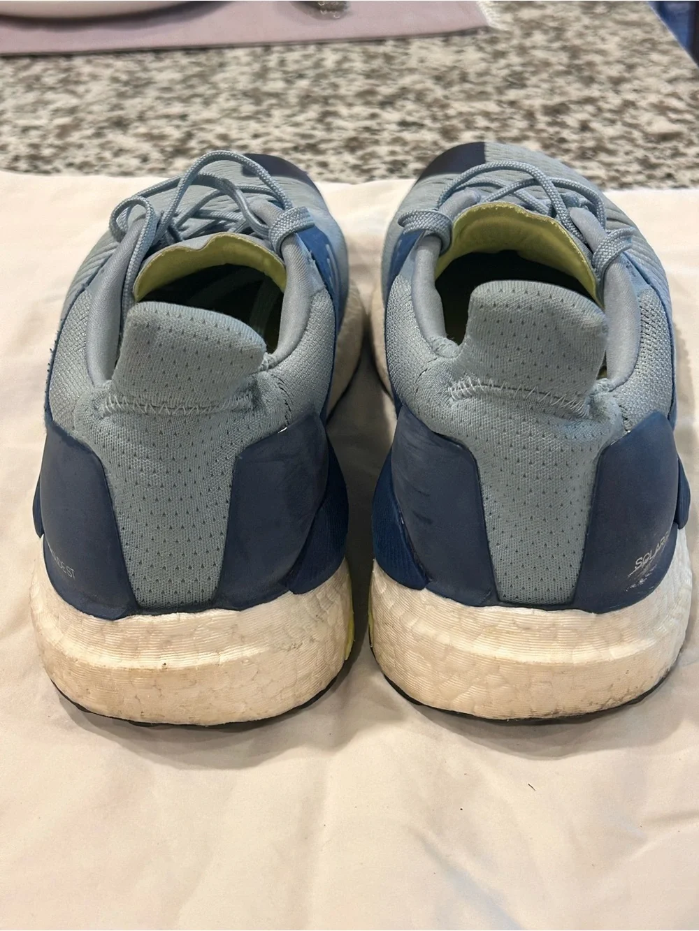Adidas SolarGlide ST Boost Men’s Light Blue Running Shoes 9